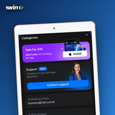1Win Android app flat illustration showing sportsbook on a mobile phone