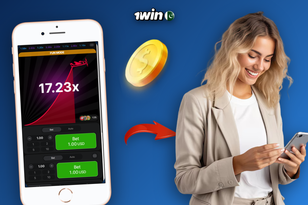 Deposit PKR via JazzCash or Easypaisa on 1Win Aviator mobile screen