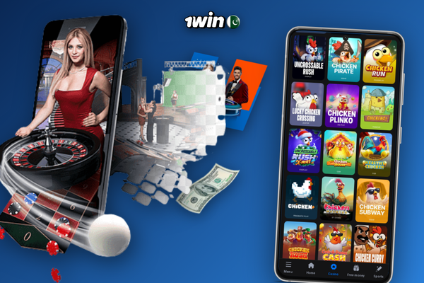 1Win helpline number and live chat open on a mobile app in Pakistan