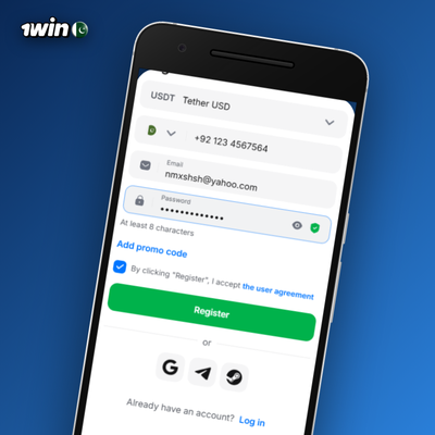 1Win email verification method showing confirmed envelope icon for full account control