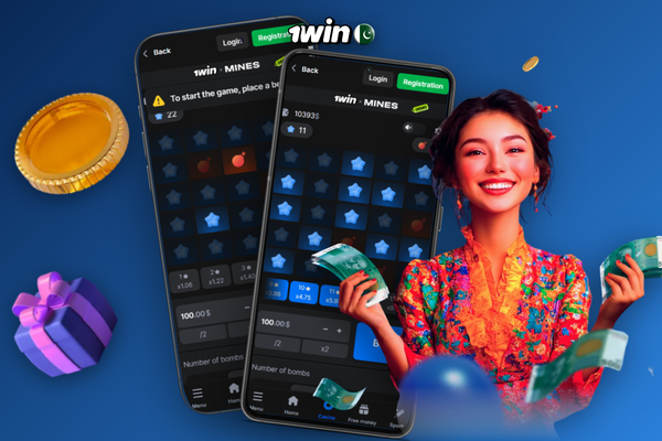 Pakistani player using 1Win Mines on mobile with PKR stakes mid-round