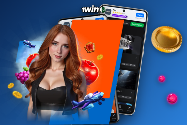 1Win app cashier screen with JazzCash deposit activating the welcome bonus