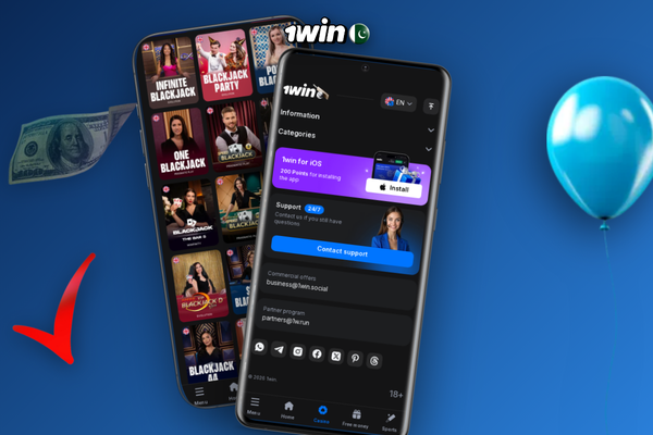 1Win online casino game library displayed on a smartphone with live roulette and slot tiles