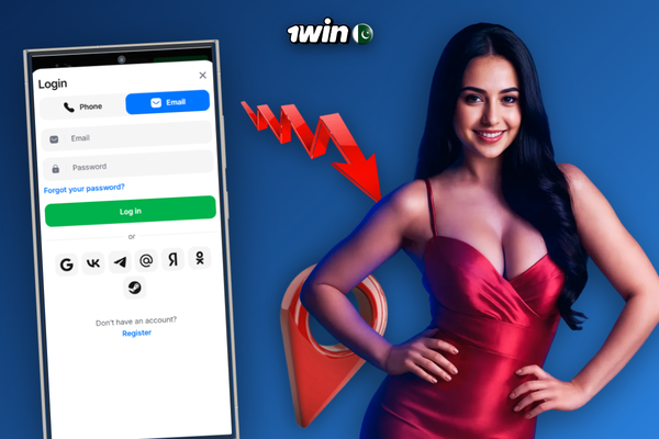 1Win account homepage showing PKR balance with JazzCash and Easypaisa options
