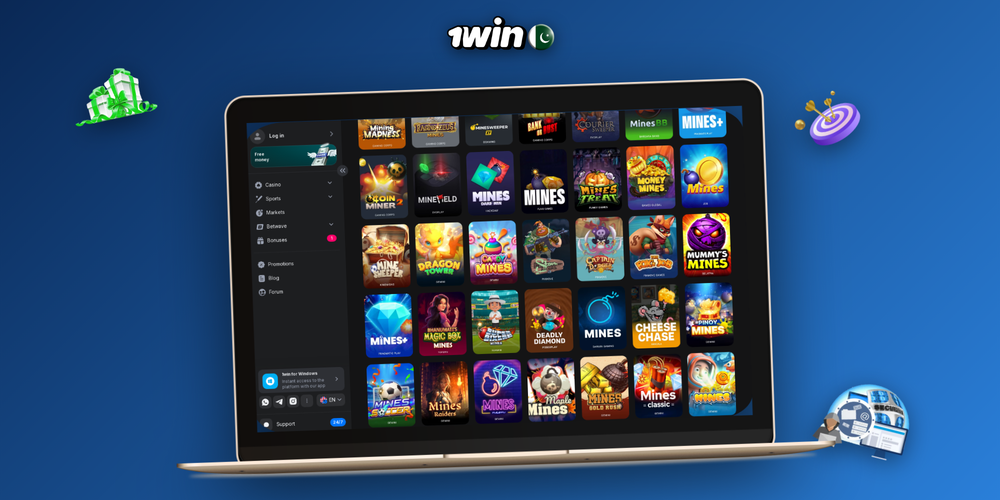 1Win partners dashboard showing click counters, conversion charts and payout summary