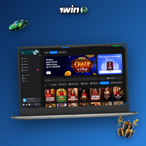 1Win download for PC showing sportsbook and casino on a Windows desktop monitor
