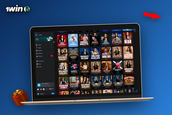 1Win live chat contact channel showing Urdu and English replies side by side